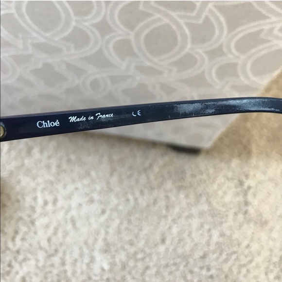 Authentic Chloe Blue Framed Sunglasses - Picture 5 of 8